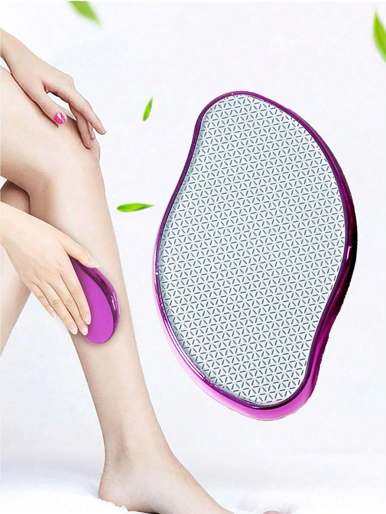 Micro-Crystal Hair Removal Brush- A Multi-Functional Upgraded Crystal Hair Removal Tool, Manual Care Product. It Effectively Removes Old Dead Skin Cells, Suitable For Hair Removal On Arms, Legs And B
