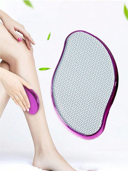 Micro-Crystal Hair Removal Brush- A Multi-Functional Upgraded Crystal Hair Removal Tool, Manual Care Product. It Effectively Removes Old Dead Skin Cells, Suitable For Hair Removal On Arms, Legs And B
