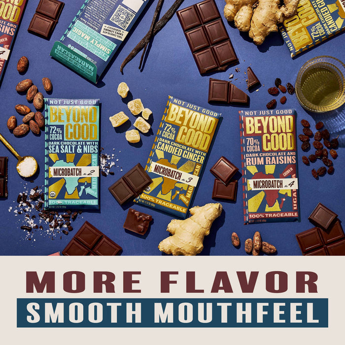 [Microbatch] 72% Cocoa Dark Chocolate with Candied Ginger