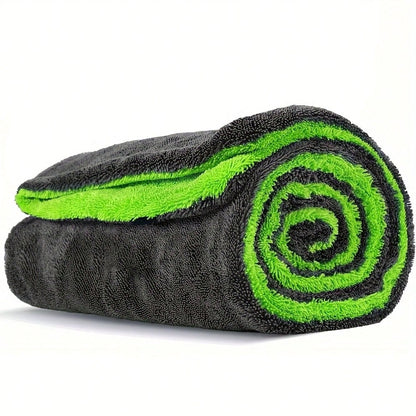 [Microfiber Towel] High Absorbency Dual-Sided Microfiber SUV Truck Drying Towel| 1400GSM Full-Sized 48"X24" Twisting Yarn Technology, Scratch-Free, Machine Washable For Car Cleaning & Dryer Use