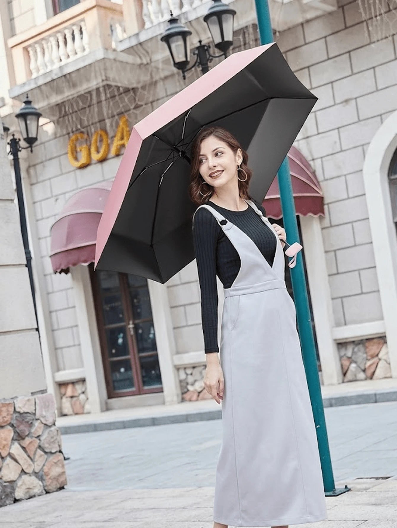 Mini Folding Umbrella, Waterproof Portable Travel Umbrella, Women's Sun Protection Parasol, 2-In-1 Ultra-Light Compact Umbrella, Suitable For Men And Women, Rain & Sun Protection, Travel Essential