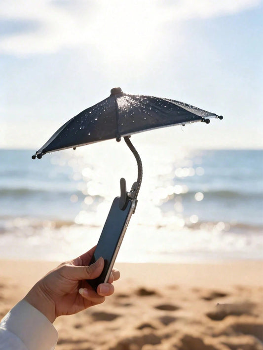 Mini Phone Sun Shade, Portable Phone Sun Shield, Phone Sun Umbrella, Suitable For Phones, Kindle, Navigation Devices In Sunlight, Anti-Glare And Anti-UV, Protects Phone From Rain And Sunlight, Travel