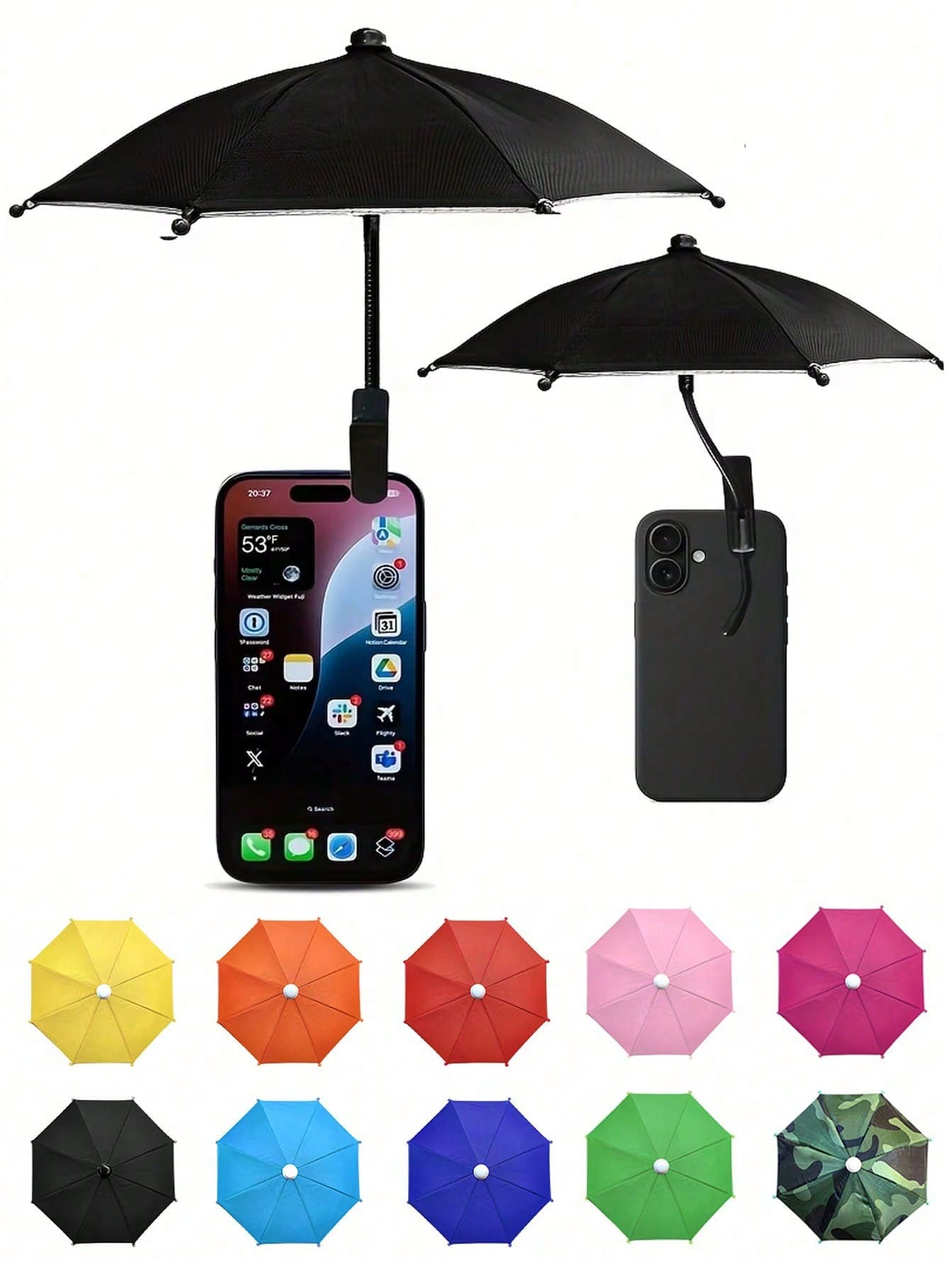 Mini Phone Sun Shade, Portable Phone Sun Shield, Phone Sun Umbrella, Suitable For Phones, Kindle, Navigation Devices In Sunlight, Anti-Glare And Anti-UV, Protects Phone From Rain And Sunlight, Travel