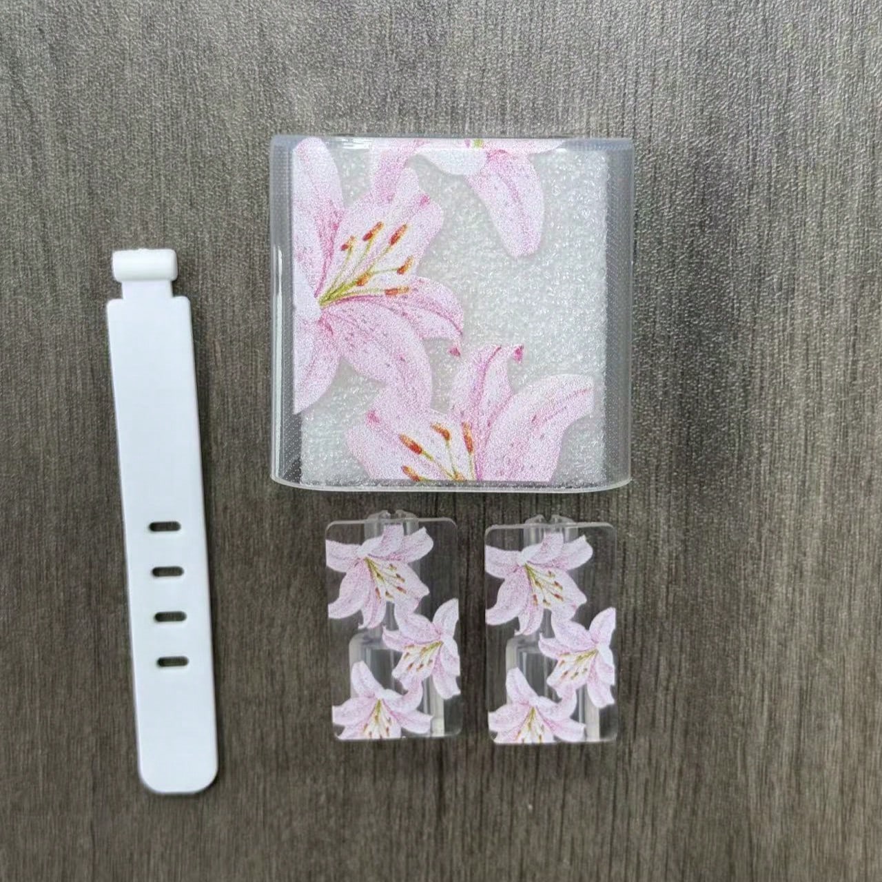 Minimalist Floral Apple Charger Bow Protective Case Suitable For 20W 15 Charger Cable, 16 Pro Max Phone Data Cable, 13/14 Plus Protective Case, Anti-Bending And Anti-Cat Bite