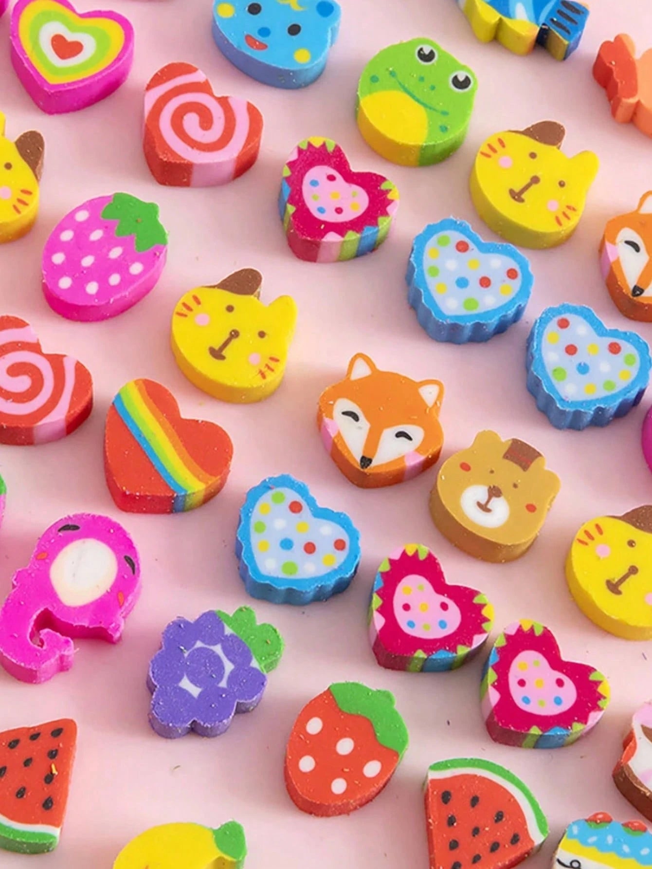 MINKOJA 200pcs Mini Animal Eraser- Various Cartoon Small Erasers For Classroom Rewards, Party Gifts And Fun School Supplies, Various Colors And Designs, Fun Learning Tools| Fun Design| Durable Eras