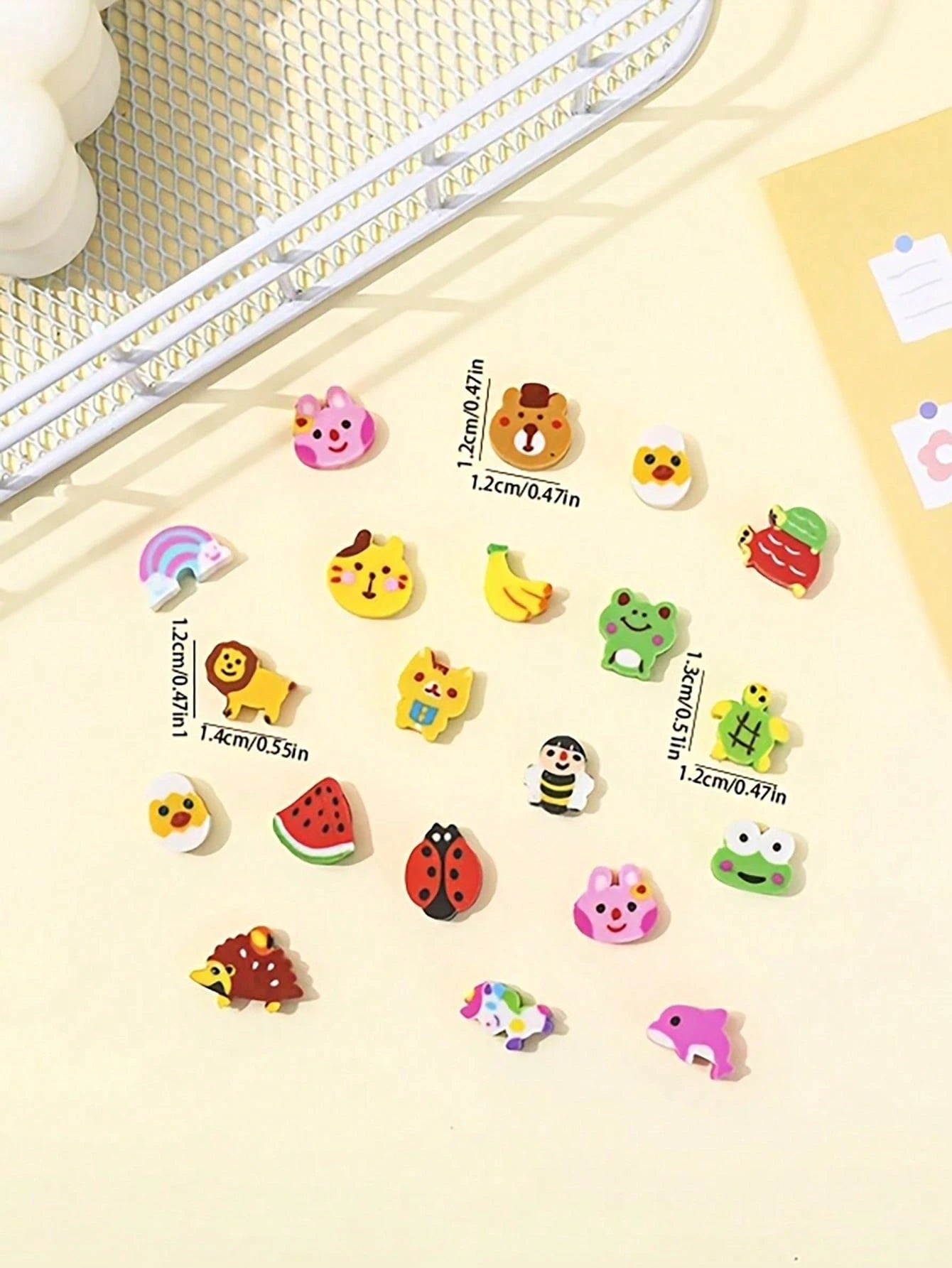 MINKOJA 200pcs Mini Animal Eraser- Various Cartoon Small Erasers For Classroom Rewards, Party Gifts And Fun School Supplies, Various Colors And Designs, Fun Learning Tools| Fun Design| Durable Eras