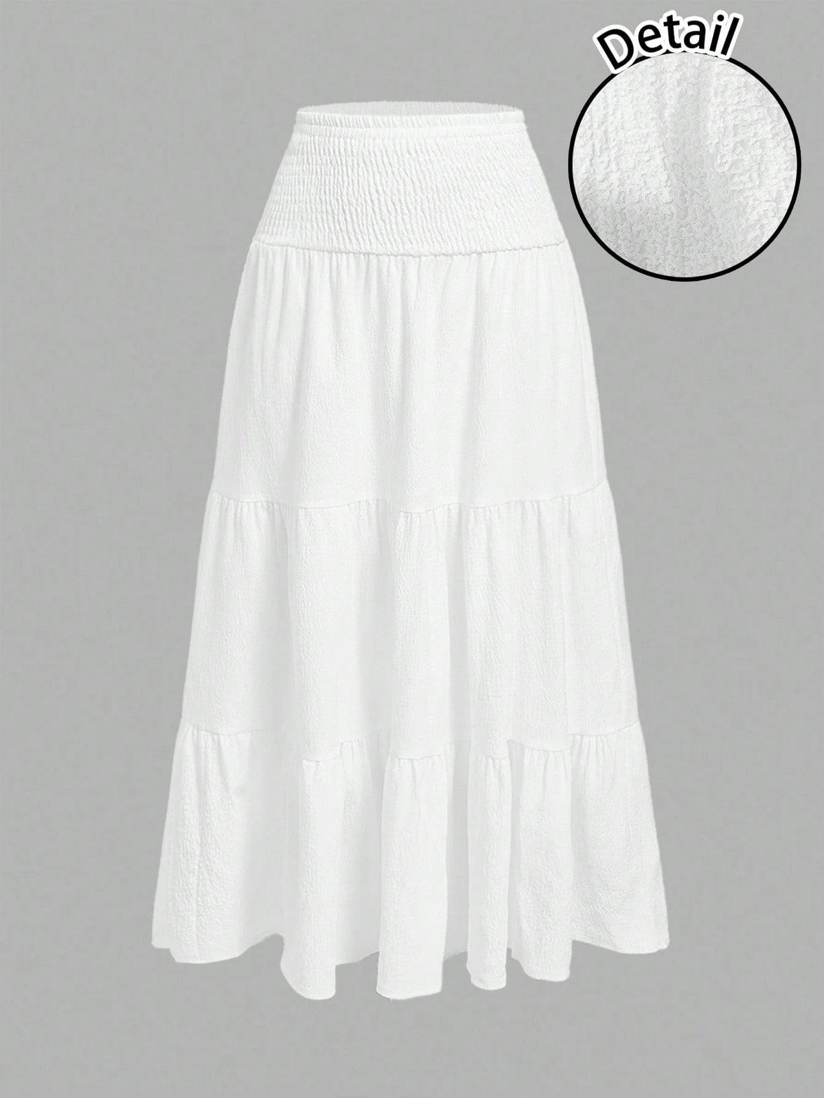 MOD Casual Vacation Style Plaid Bubble Crinkle Skirt For Women, Suitable For Summer Vacation Chic Dress