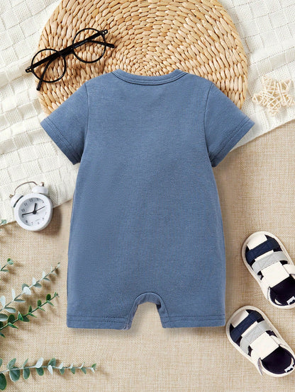 ModeFlare Wear Baby Boys' Casual Letter Printed Romper, Summer