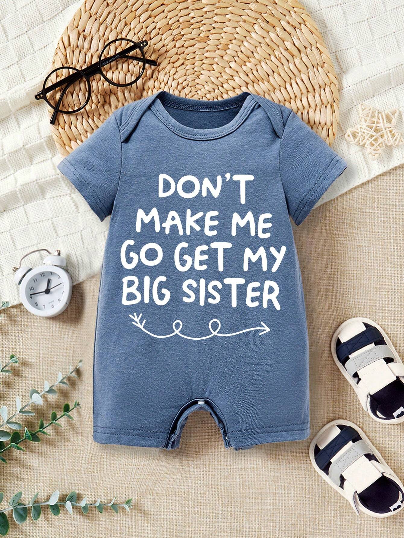 ModeFlare Wear Baby Boys' Casual Letter Printed Romper, Summer