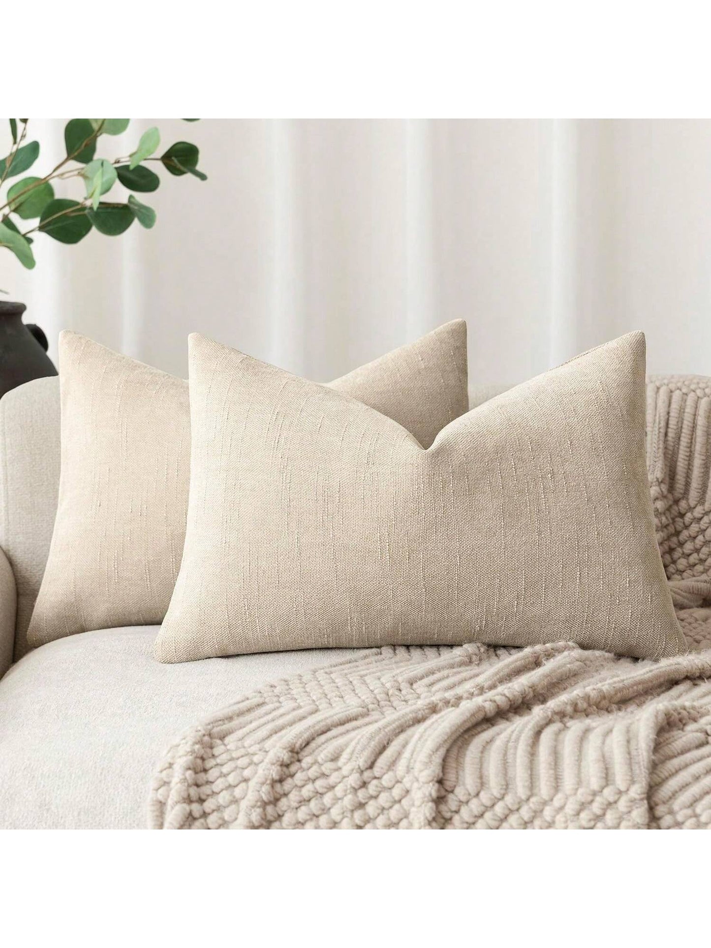 Modern Minimalist Bamboo Knot Chenille Throw Pillow Cover, Suitable For Bedroom, Sofa, Car Seat Backrest, All Season