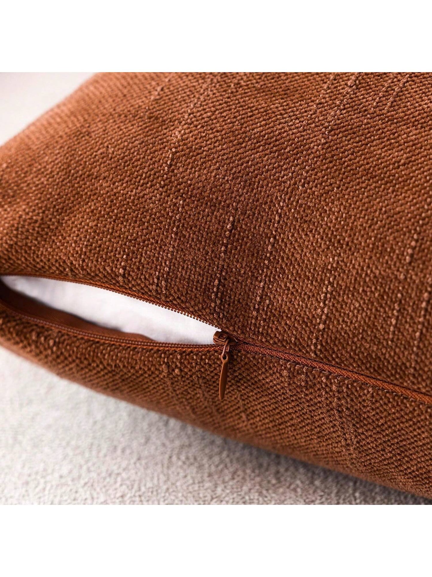 Modern Minimalist Bamboo Knot Chenille Throw Pillow Cover, Suitable For Bedroom, Sofa, Car Seat Backrest, All Season