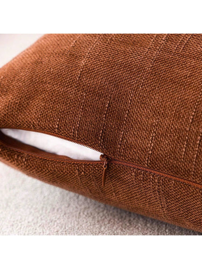 Modern Minimalist Bamboo Knot Chenille Throw Pillow Cover, Suitable For Bedroom, Sofa, Car Seat Backrest, All Season