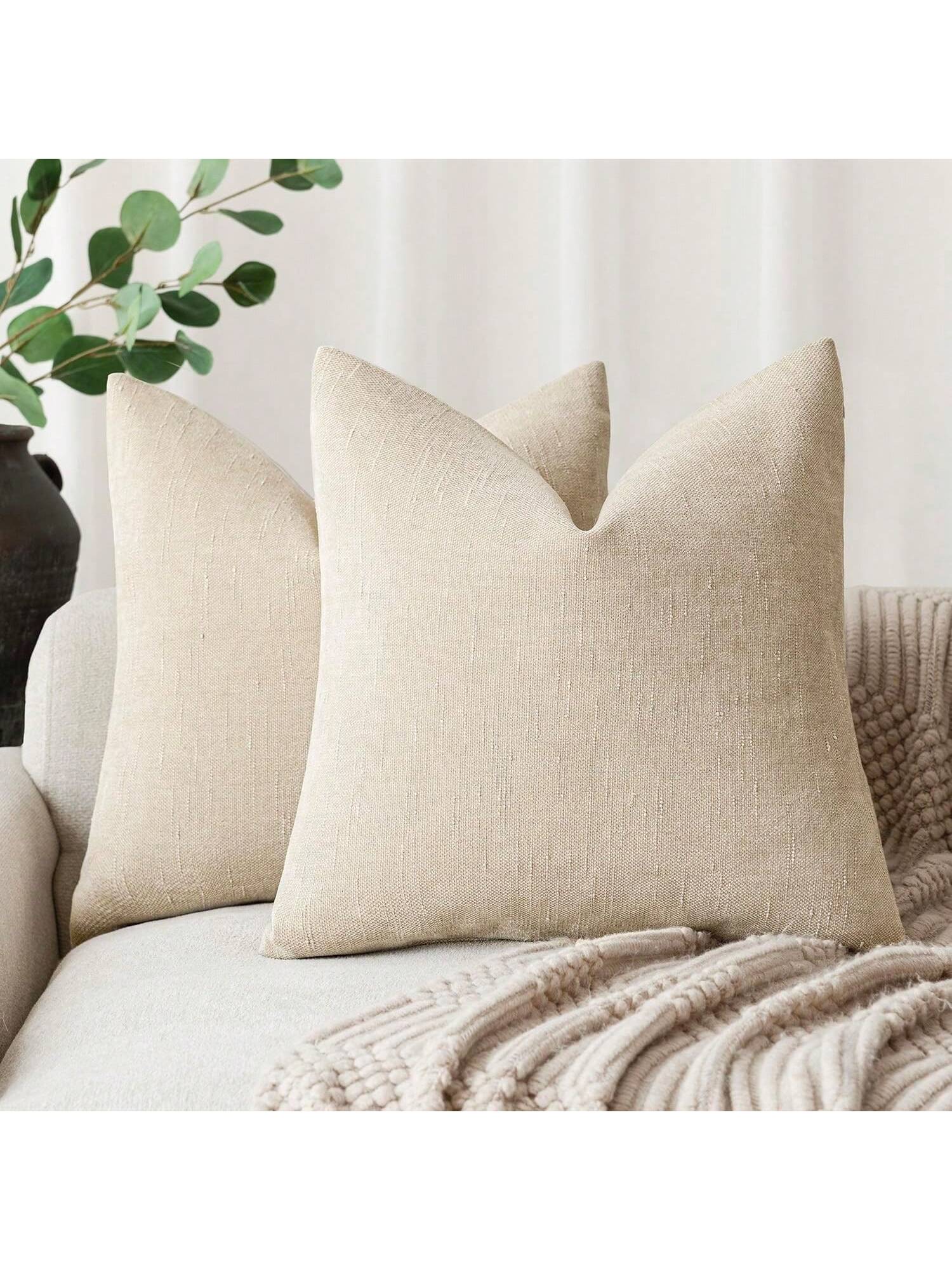 Modern Minimalist Bamboo Knot Chenille Throw Pillow Cover, Suitable For Bedroom, Sofa, Car Seat Backrest, All Season