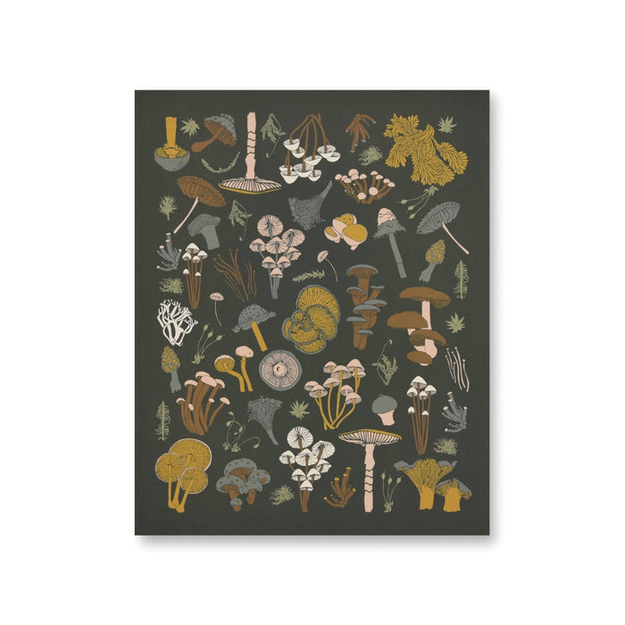 Mosses & Mushrooms Art Print
