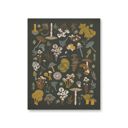 Mosses & Mushrooms Art Print