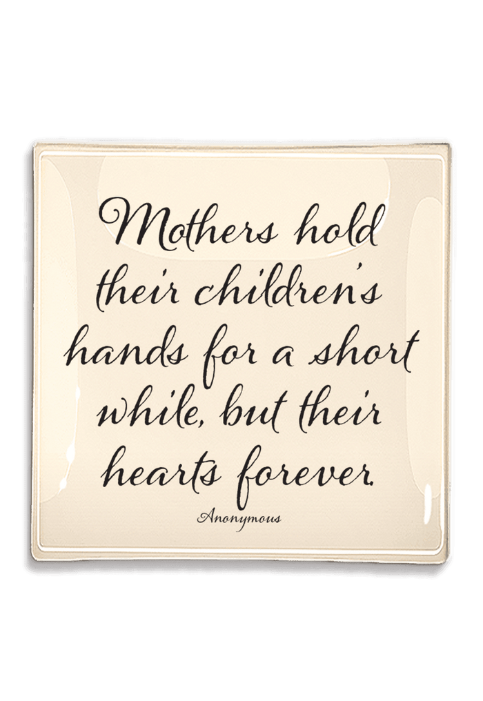 Mothers Hold Their Children's Decoupage Glass Tray - Ben's Garden
