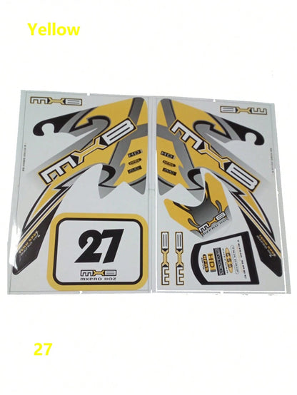 Motorcycle Decal Sticker Red Blue Yellow Green Racing Motorcycle Kohis Sticker CRF50 CRF70 Sticker For CRF 50cc 70cc Pit Dirt Bike Decal
