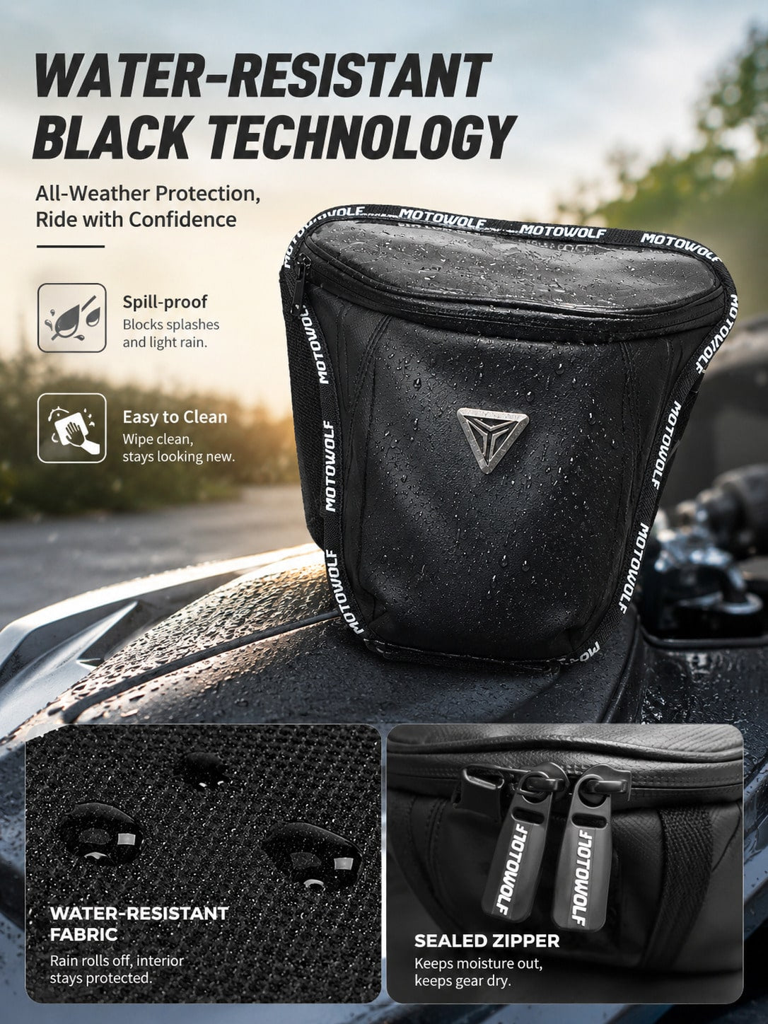 Motorcycle Drop Leg Bag, Water Resistant Thigh Bag Waist Pack, 3 In 1 Crossbody Sling Shoulder Chest Bag, Adjustable Leg Strap Fanny Pack Hip Bum Belt Bag For Biker Rider Riding Cycling Hiking Camping