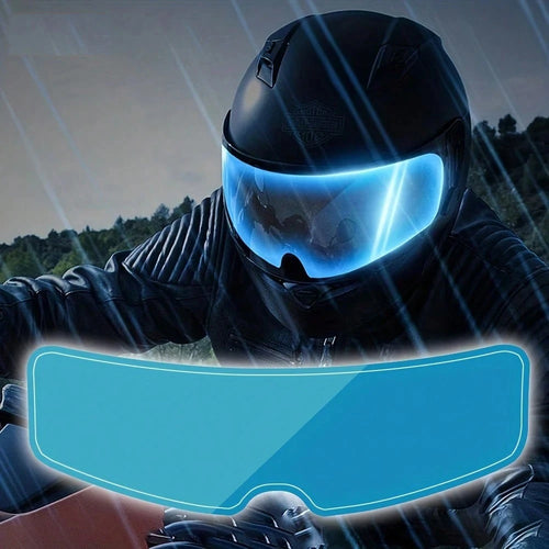 Motorcycle Helmet Transparent Rainproof Anti-Fog Film, Driving Durable Nano Coating Sticker, Universal Helmet Accessory