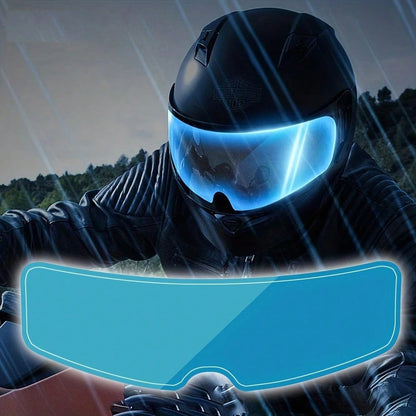 Motorcycle Helmet Transparent Rainproof Anti-Fog Film, Driving Durable Nano Coating Sticker, Universal Helmet Accessory
