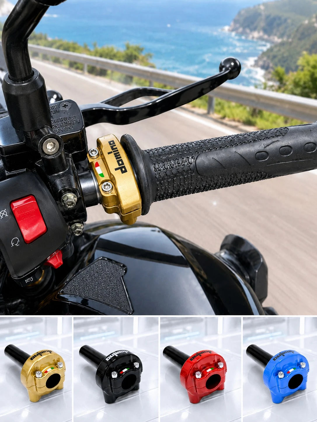 Motorcycle Throttle Grip, CNC Aluminum Alloy Quick Action Twist Throttle Assembly, Universal Accelerator Handle Replacement Part, High Performance Motorcycle Accessory, Suitable For Dirt Bike, Pit Bik