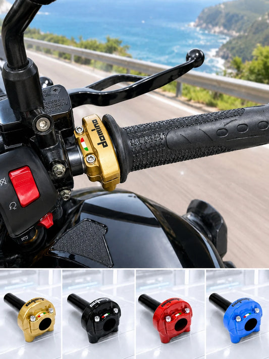 Motorcycle Throttle Grip, CNC Aluminum Alloy Quick Action Twist Throttle Assembly, Universal Accelerator Handle Replacement Part, High Performance Motorcycle Accessory, Suitable For Dirt Bike, Pit Bik