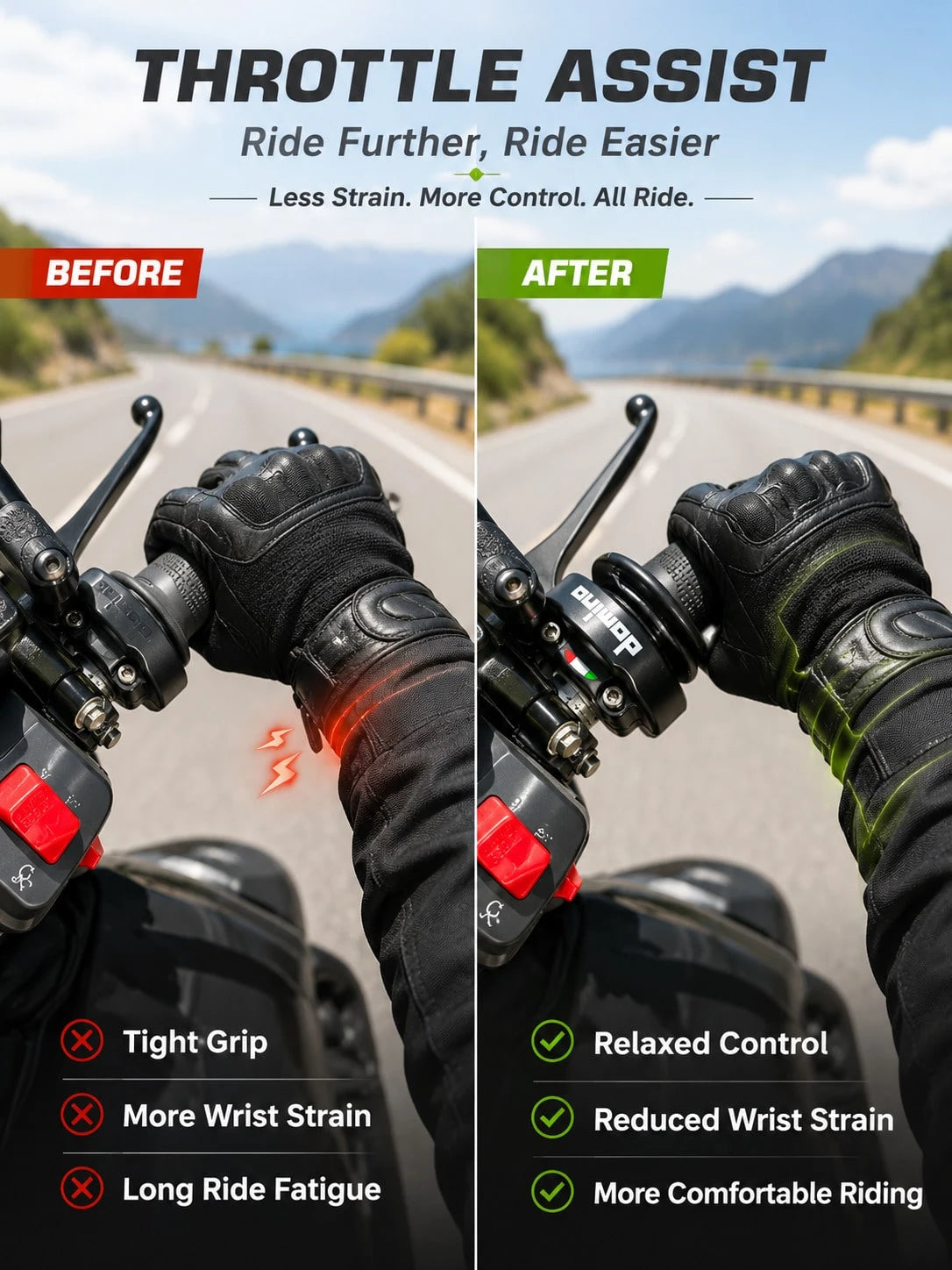 Motorcycle Throttle Grip, CNC Aluminum Alloy Quick Action Twist Throttle Assembly, Universal Accelerator Handle Replacement Part, High Performance Motorcycle Accessory, Suitable For Dirt Bike, Pit Bik
