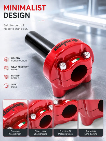 Motorcycle Throttle Grip, CNC Aluminum Alloy Quick Action Twist Throttle Assembly, Universal Accelerator Handle Replacement Part, High Performance Motorcycle Accessory, Suitable For Dirt Bike, Pit Bik