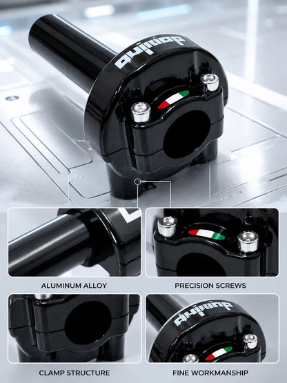 Motorcycle Throttle Grip, CNC Aluminum Alloy Quick Action Twist Throttle Assembly, Universal Accelerator Handle Replacement Part, High Performance Motorcycle Accessory, Suitable For Dirt Bike, Pit Bik