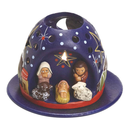 Mountain Tea Light Nativity