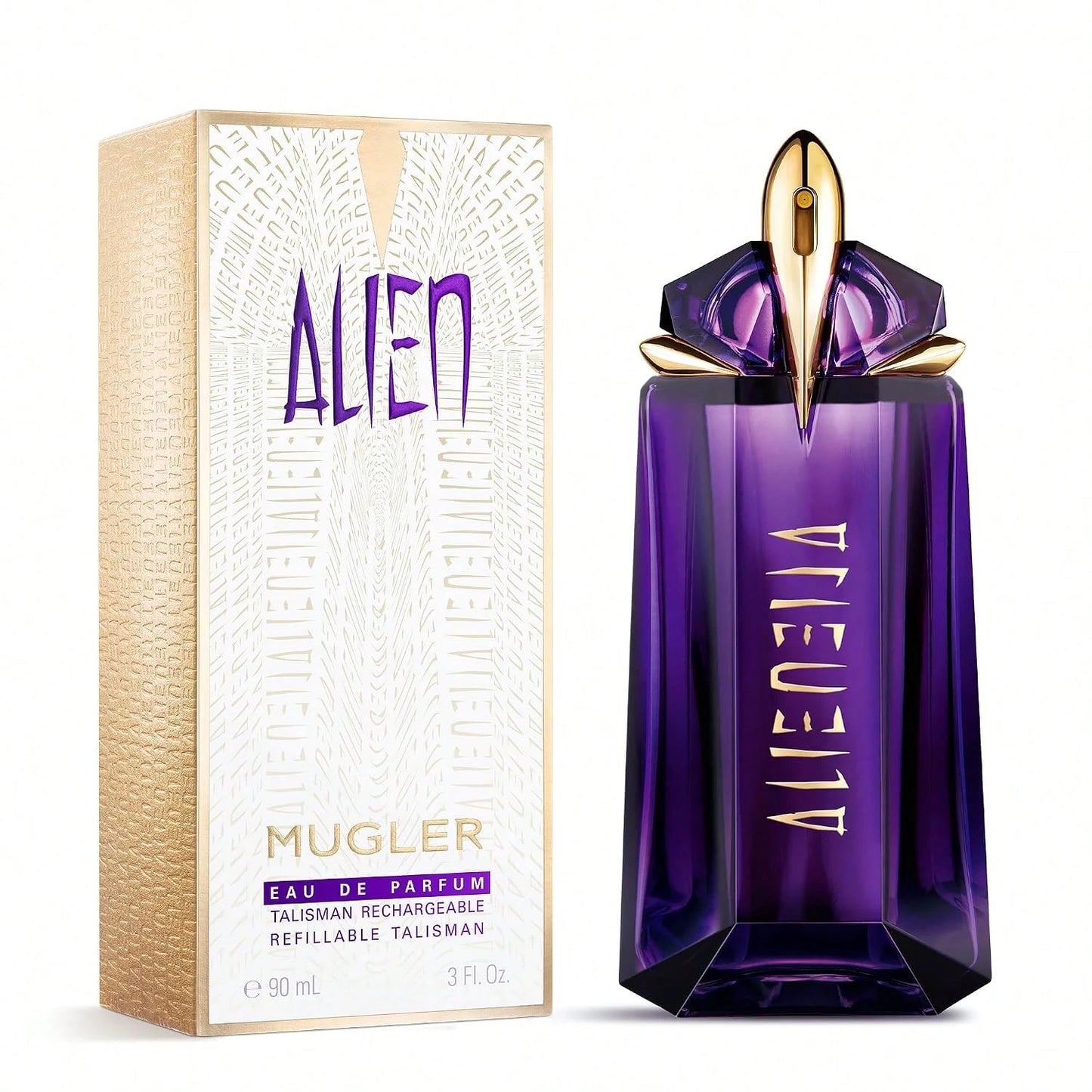 Mugler Alien Eau De Parfum For Women – 3 Oz (90 Ml), Long-Lasting Floral-Woody Fragrance| Notes Of Jasmine, Cashmeran Wood, And Amber – A Bold, Captivating Scent For Women, Suitable For Everyday Wear