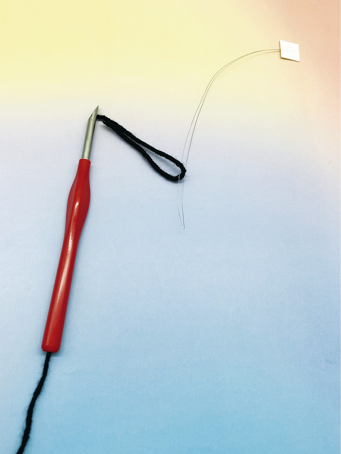 Multi-Color Punch Needle Embroidery Tool Set With Protective Case And Easy Threader, 4-Color Red Pink Green Blue Simple Punch Needles, Suitable For DIY Handmade Tufted Carpets, Punch Needle Art Painti