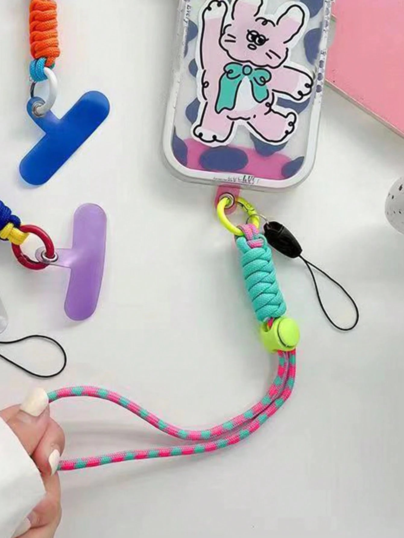 Multicolor Phone Lanyard Wrist Strap, Adjustable, Anti-Lost, Sturdy, Keychain, USB Holder Gifts For Mother, Family, Friends, Birthday, Holiday Phone Charm, Phone Chain
