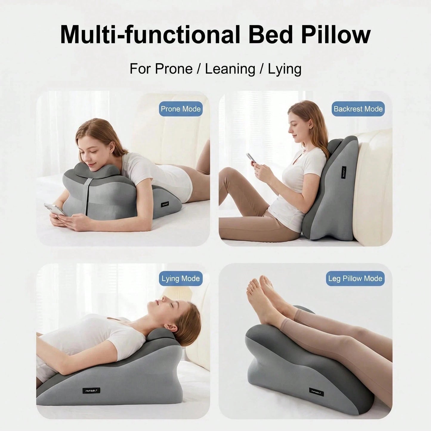 Multifunctional Memory Foam Lumbar Support Pillow, Ergonomic Design, Provides Added Support, Suitable For Different Postures And Scenarios, Meets Various Needs. Ideal For People Who Sit For Long Perio