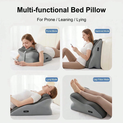 Multifunctional Memory Foam Lumbar Support Pillow, Ergonomic Design, Provides Added Support, Suitable For Different Postures And Scenarios, Meets Various Needs. Ideal For People Who Sit For Long Perio
