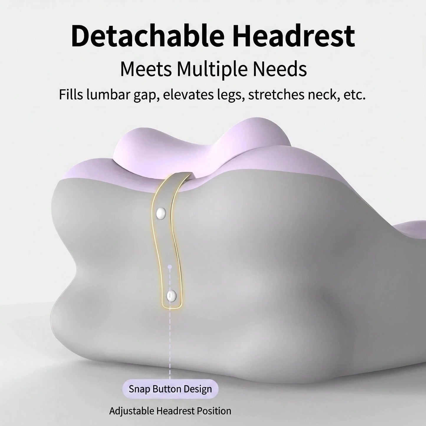 Multifunctional Memory Foam Lumbar Support Pillow, Ergonomic Design, Provides Added Support, Suitable For Different Postures And Scenarios, Meets Various Needs. Ideal For People Who Sit For Long Perio