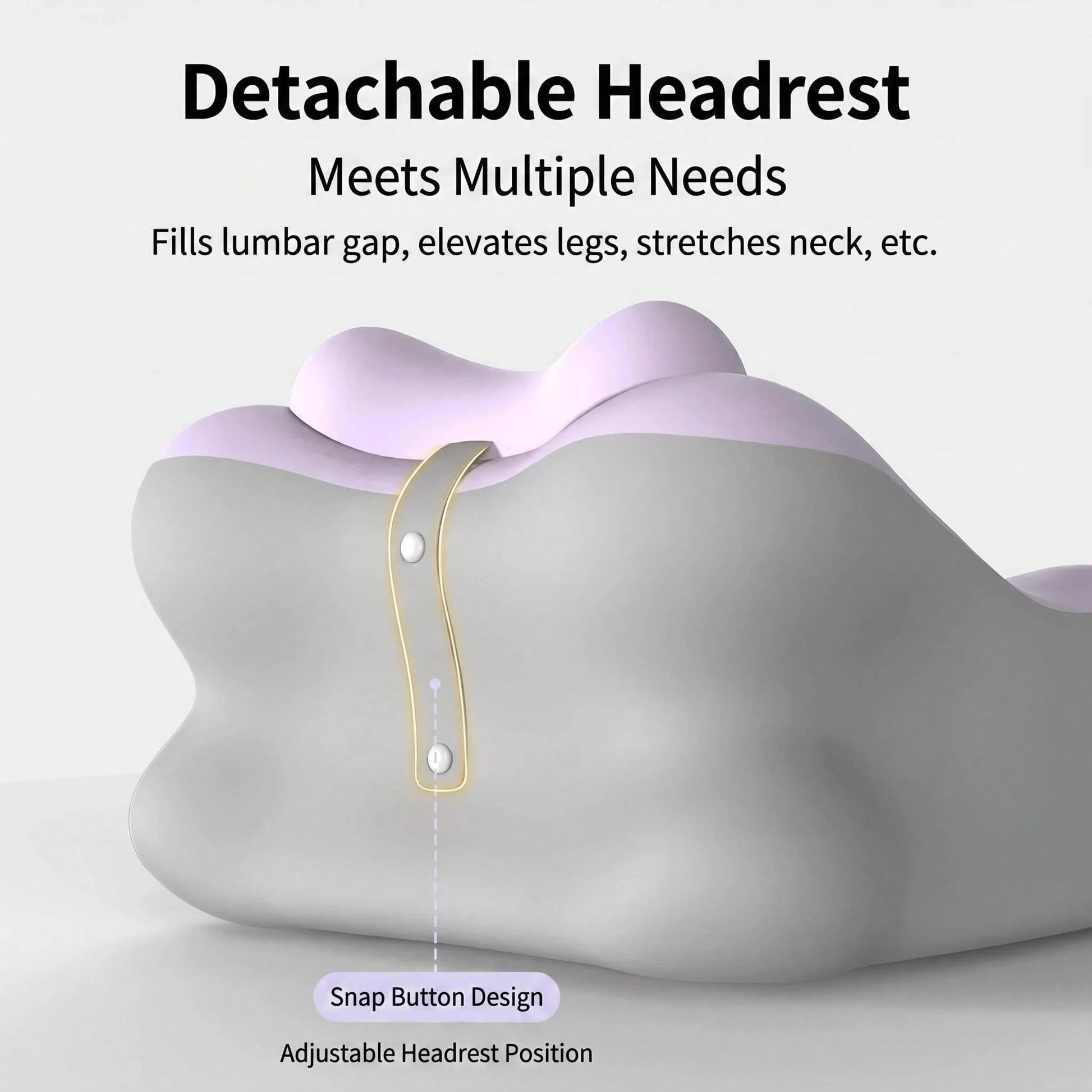Multifunctional Memory Foam Lumbar Support Pillow, Ergonomic Design, Provides Added Support, Suitable For Different Postures And Scenarios, Meets Various Needs. Ideal For People Who Sit For Long Perio