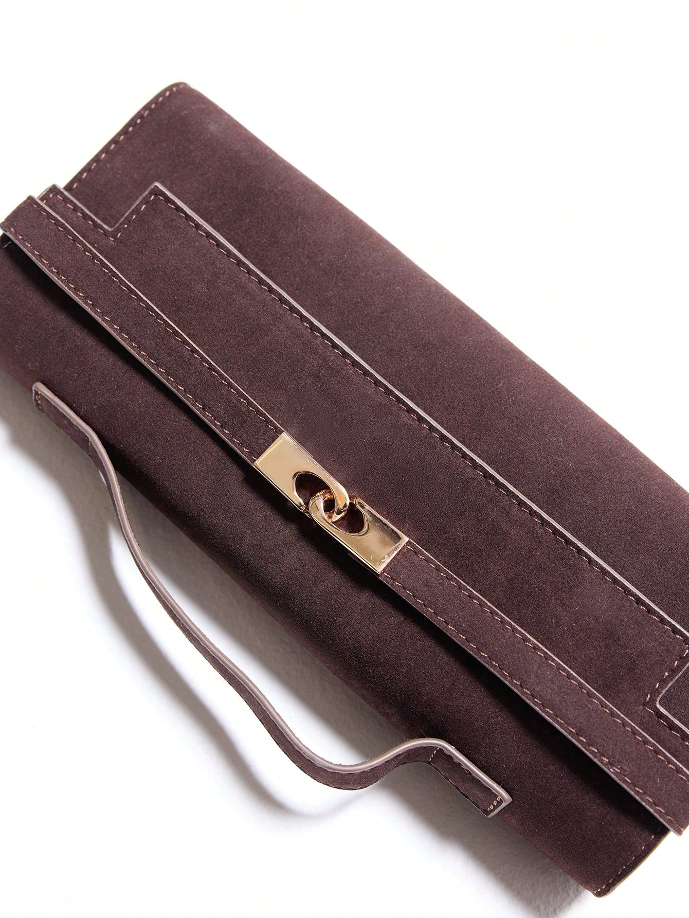 MUSERA Ladies Top Handle Bags, Suede, Apricot, Hardware Buckle Decoration, Fashionable, Luxury, Elegant, Simple, Personalized, Versatile, Retro, Vintage, For Date, Daily, Shopping, Afternoon Tea, Coc