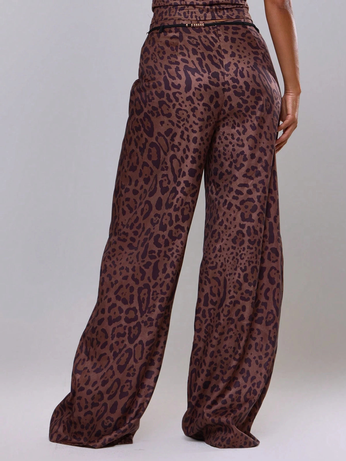 Musera Resort Beaded Belt Detail Printed Baggy Beach Trousers Cover Up Swim Vacation Holiday Summer Travel Beachwear Bathing Suit Terra Sol Luxury Elegant