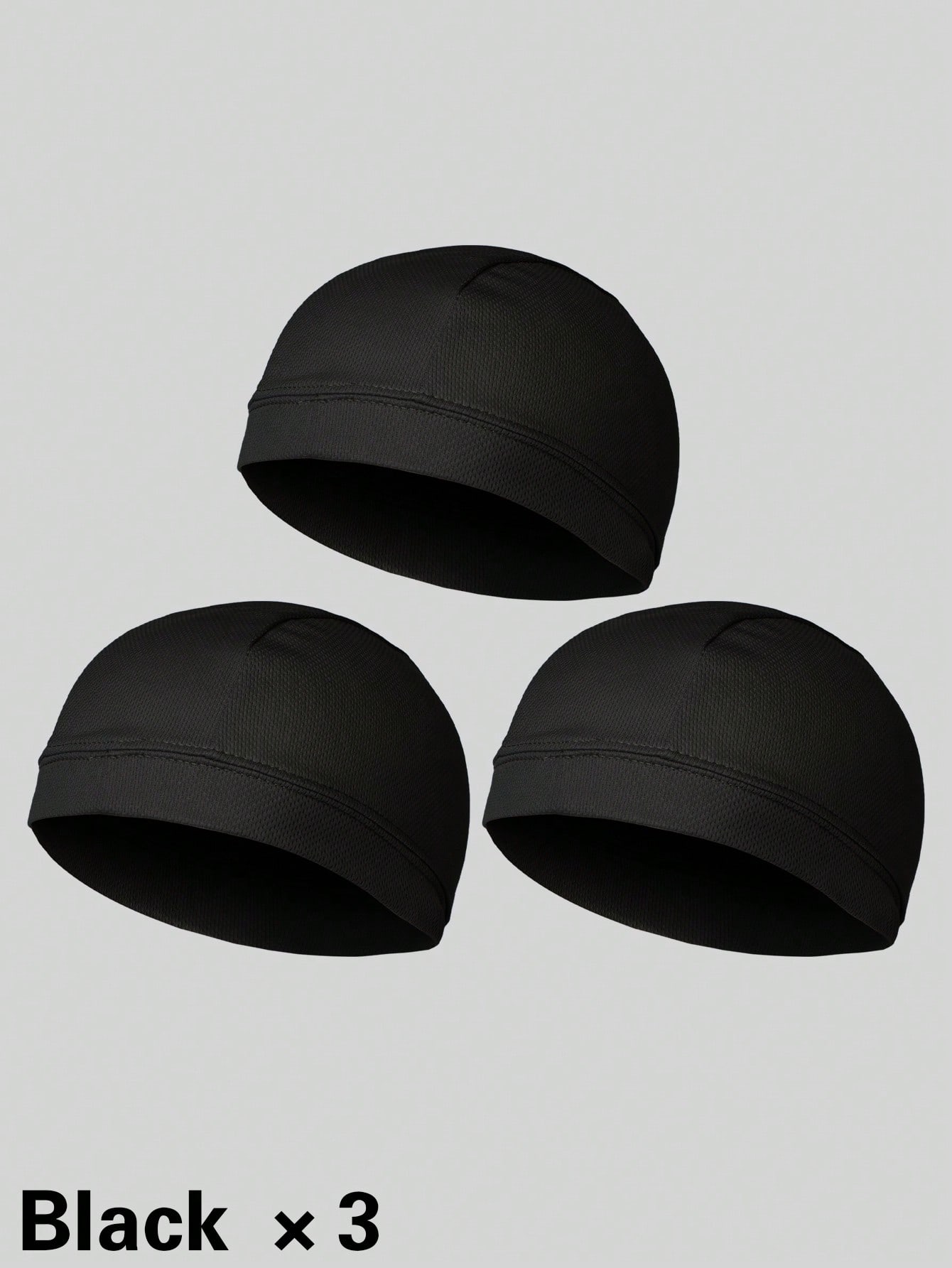 Musion 1/3 Pack Mesh Helmet Liner Skull Cap, Sweat-Absorbing Quick-Dry Running Sports Beanie, Comfortable Headwear For Men And Women