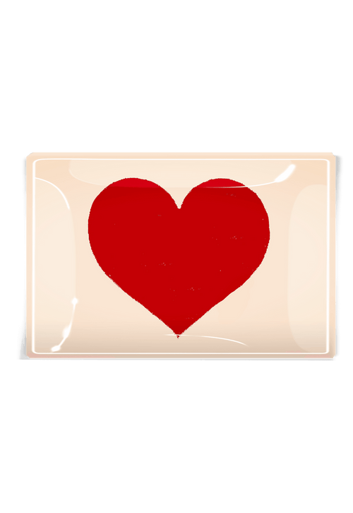 My Heart Is Full Decoupage Glass Tray - Ben's Garden