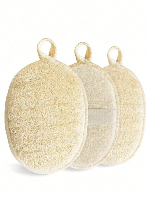 Natural Loofah Exfoliating Sponge- Body And Kitchen Cleaning Sponge For Sensitive Skin, Bath Sponge, Unisex Reusable Loofah, Natural Plant Fiber, No Chemicals (Soak In Water For 2 Minutes After Recei