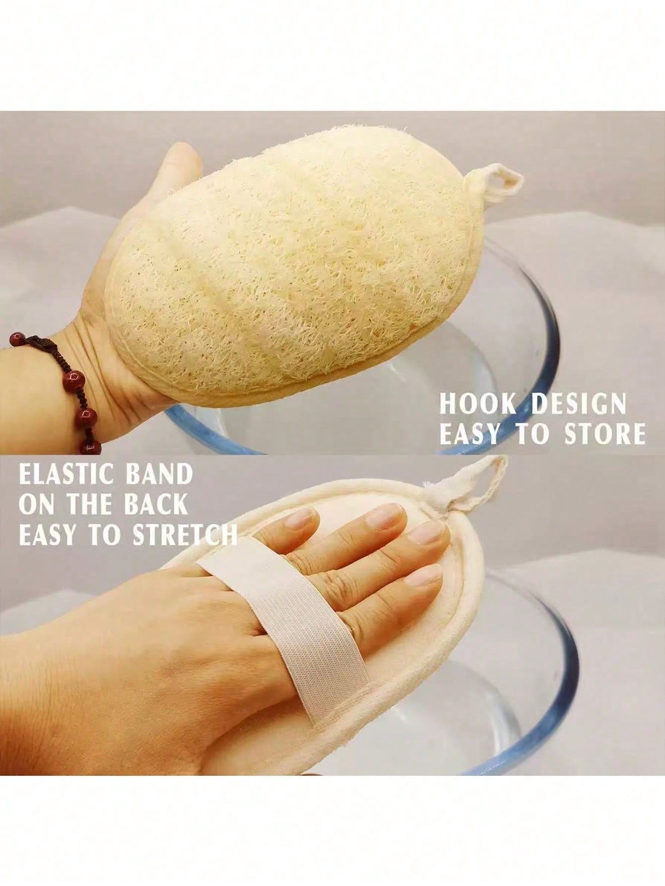 Natural Loofah Exfoliating Sponge- Body And Kitchen Cleaning Sponge For Sensitive Skin, Bath Sponge, Unisex Reusable Loofah, Natural Plant Fiber, No Chemicals (Soak In Water For 2 Minutes After Recei