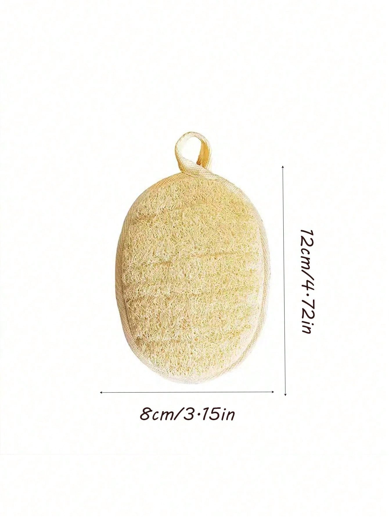 Natural Loofah Exfoliating Sponge- Body And Kitchen Cleaning Sponge For Sensitive Skin, Bath Sponge, Unisex Reusable Loofah, Natural Plant Fiber, No Chemicals (Soak In Water For 2 Minutes After Recei