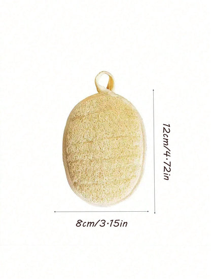 Natural Loofah Exfoliating Sponge- Body And Kitchen Cleaning Sponge For Sensitive Skin, Bath Sponge, Unisex Reusable Loofah, Natural Plant Fiber, No Chemicals (Soak In Water For 2 Minutes After Recei