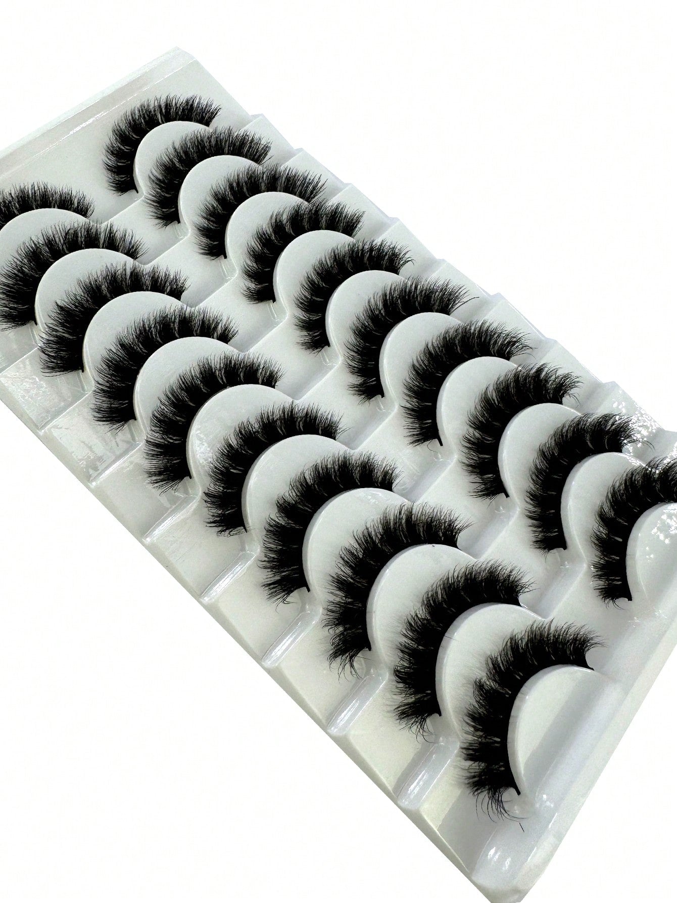 New 10 Pairs 6D Fluffy False Eyelashes, Soft And Fluffy, Handmade, Reusable, Short Natural Style, Dense 3D Faux Mink Eyelashes, 3D Cilioss False Eyelashes