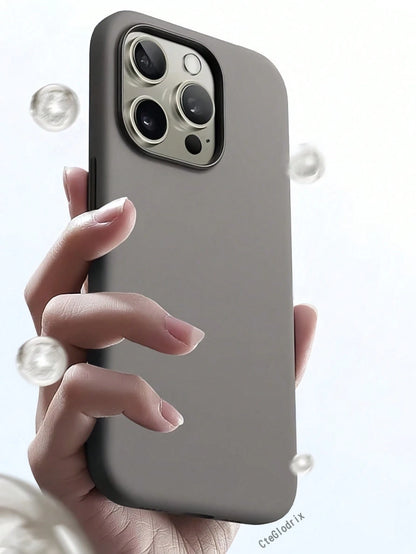 New Luxury Shockproof Soft Beige Friendly Phone Case, Compatible With IPhone 17 16 15 Pro 14 Plus 13 12 11 17 Pro Max Air XR XS Max X/XS 7/8 Plus 7/8, Anti-Drop Smooth Protective Cover, Durable Design
