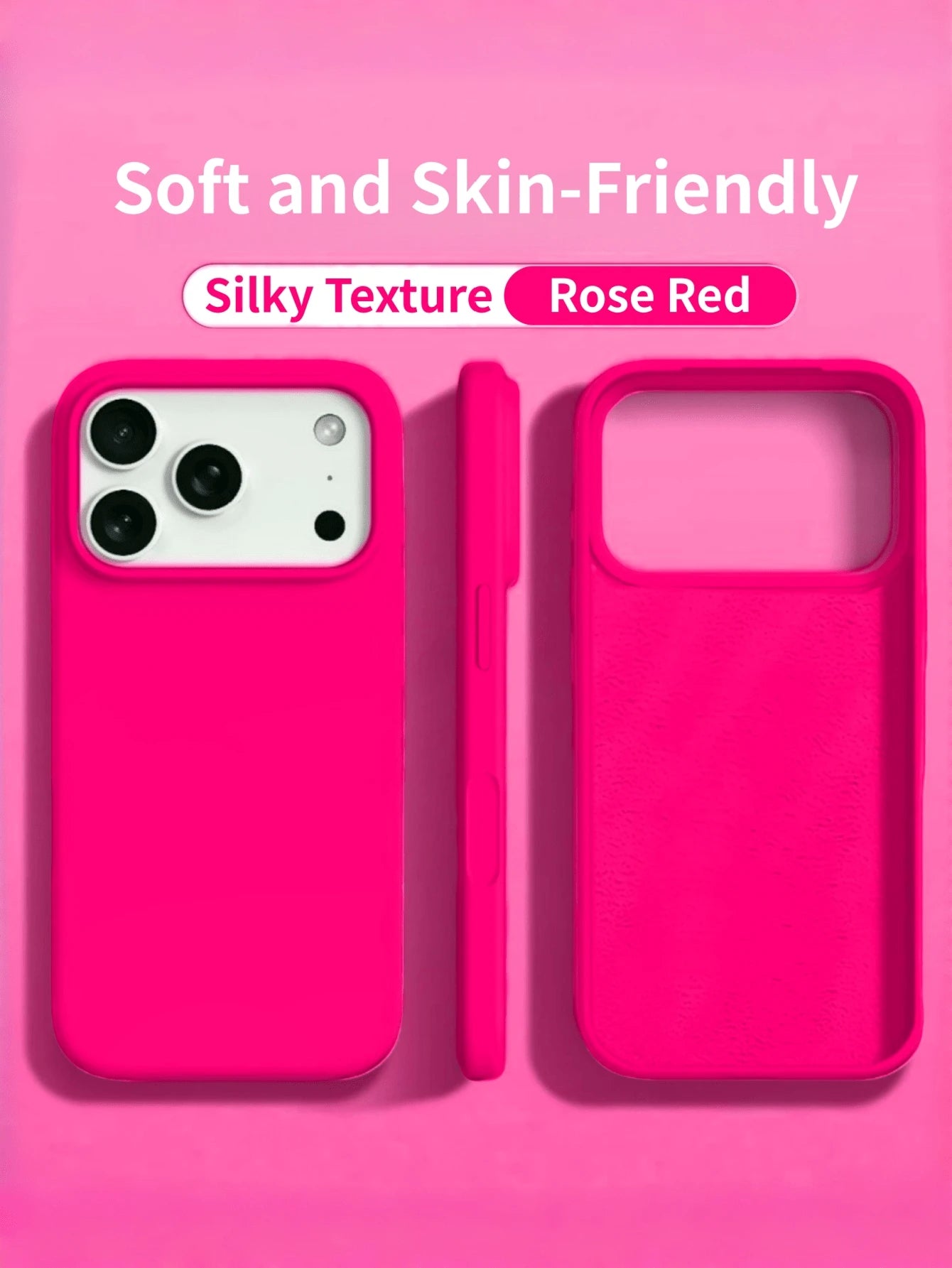 New Luxury Shockproof Soft Beige Friendly Phone Case, Compatible With 17 16 15 Pro 14 Plus 13 12 11 17 Pro Max Air XR XS Maz X/XS 7/8 Plus 7/8, Anti-Drop Silky Protective Cover, Durable Design, Skin-F