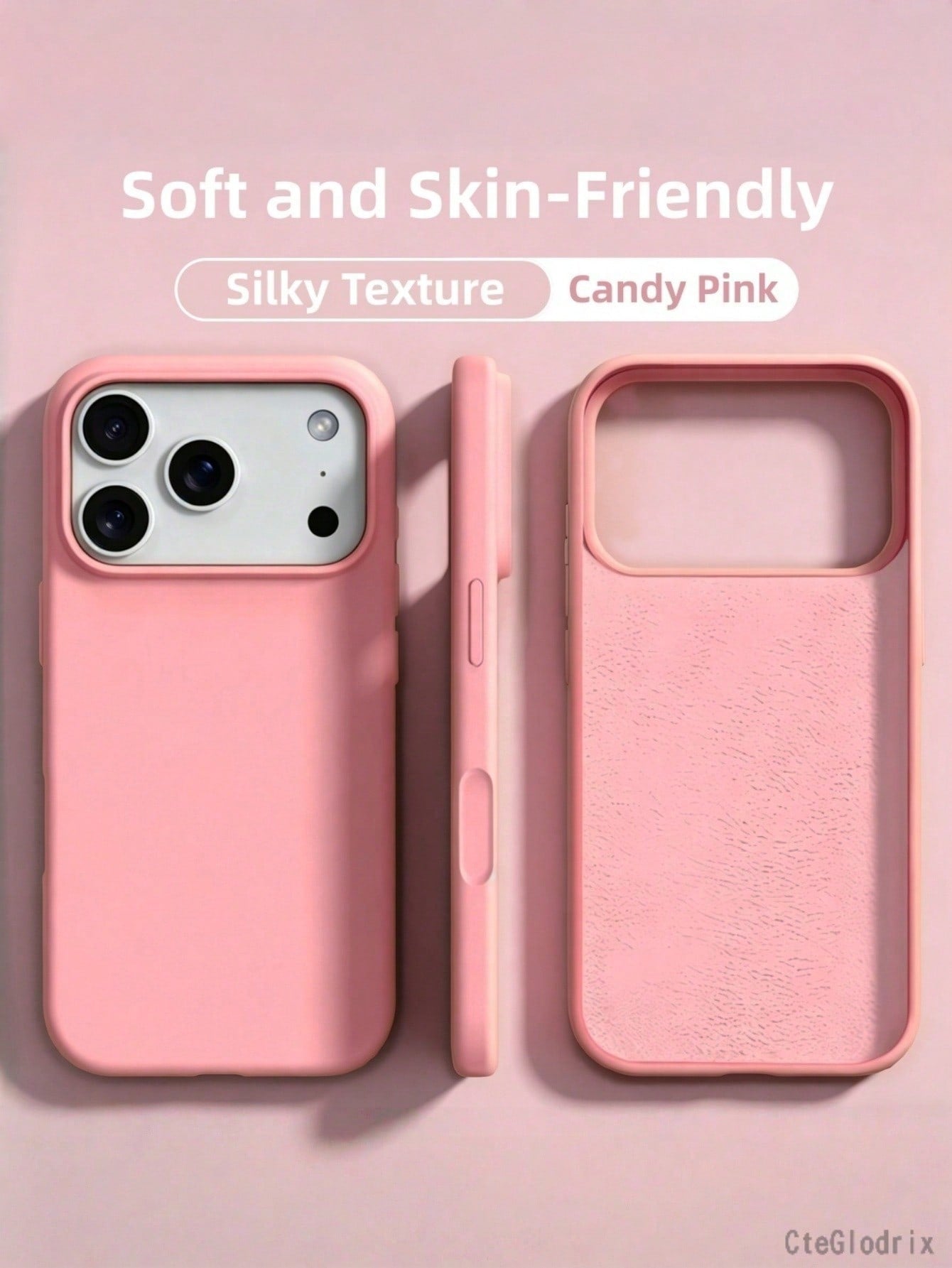 New Luxury Shockproof Soft Beige Friendly Phone Case, Compatible With 17 16 15 Pro 14 Plus 13 12 11 17 Pro Max Air XR XS Maz X/XS 7/8 Plus 7/8, Anti-Drop Silky Protective Cover, Durable Design, Skin-F