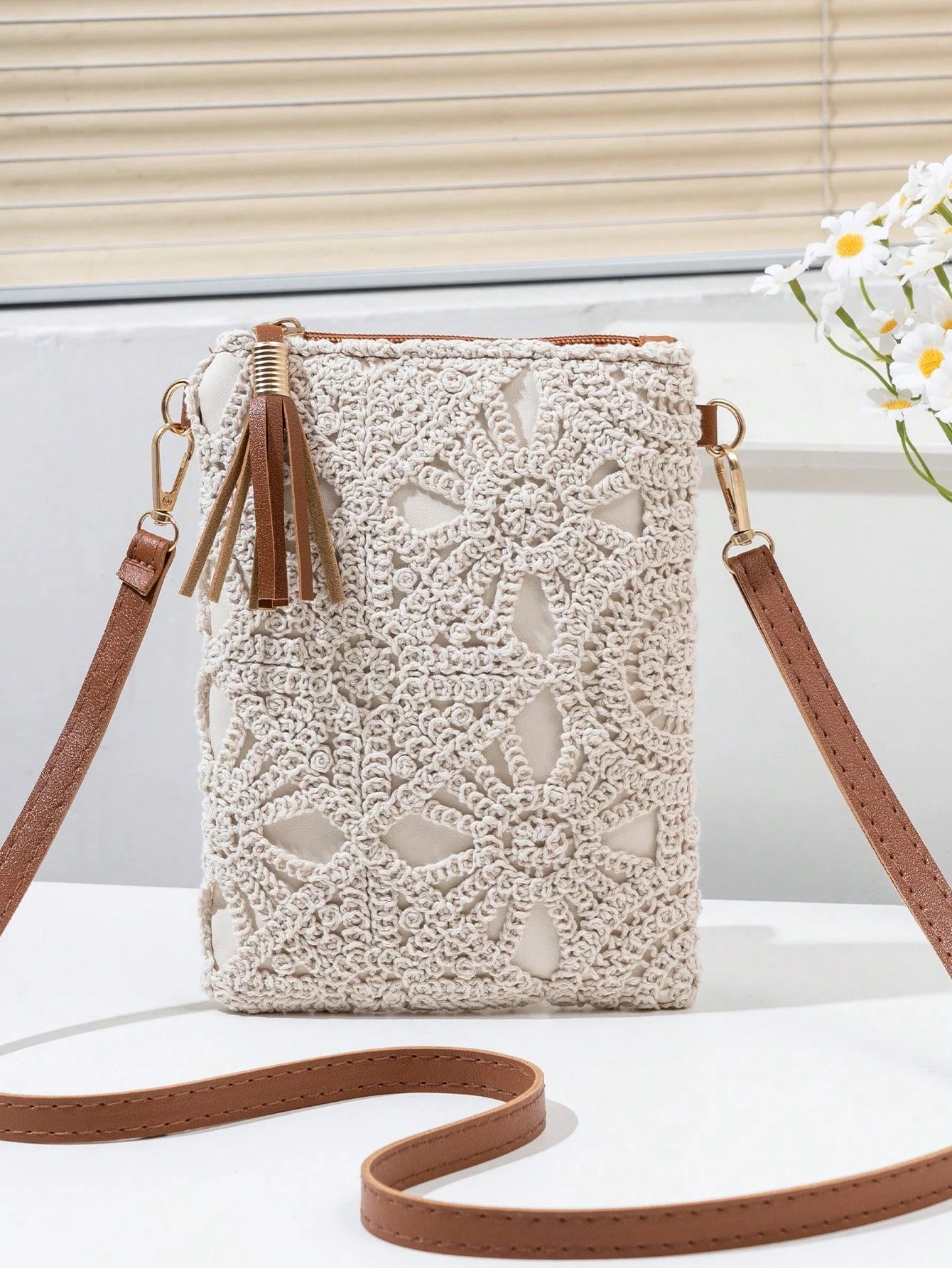 New Small Crossbody Bag For Women, Niche Beach Casual Shoulder Bag, Fashionable Envelope Bag, Versatile Ins Crossbody Bag For Holiday & Beach Vacation Essentials, Vacationcore